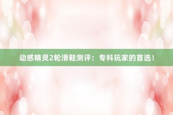 动感精灵2轮滑鞋测评：专科玩家的首选！